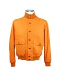 Schiatti & C. Men's Melon Orange Italian Suede Two-Pocket Jacket