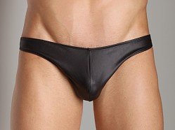 Go Softwear Pleather Backless Brief Black