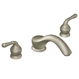 Buy Moen T951BN Monticello Two-Handle Low Arc Roman Tub Faucet without Valve, Brushed... by Moen