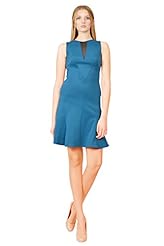 Geometric Print Cocktail Illusion Elastane/Polyester/Viscose Sleeveless Evening Dress 