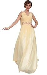 Chiffon/Taffeta/Tulle Beaded Crystals Lace Applique Crystal Prom Dress 