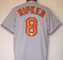 Cal Ripken Jr. Baltimore Orioles Autographed Majestic MLB Baseball Jersey (Grey)