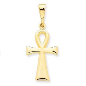 14k Egyptian Ankh Cross Pendant