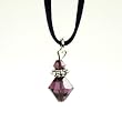 Swarovski Crystal Pendant - Christi Style 1 Purple