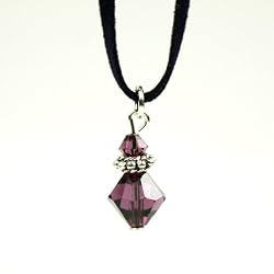 Swarovski Crystal Pendant - Christi Style 1 Purple