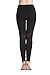 Lotsyle Women's Mesh splicing stretchy elastic leggings gym yoga pants
