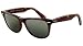 Véritables Lunettes de soleil Wayfarer de Ray-Ban en écaille avec Leneses verts
