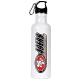 49Ers 26 Oz Stainless Steel Water Bottle in White