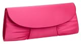 La Regale Satin Clutch,Fuchsia,one size