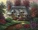 ROMANTIC COTTAGE CANVAS PAINTING PAINT BY NUMBERS DELUXE