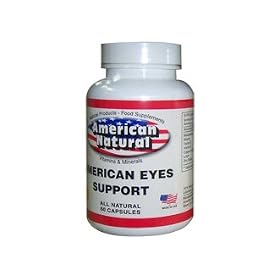 American Natural Eyes Support 60 caps Bilberry Lutein Beta-Carotene by American Natural