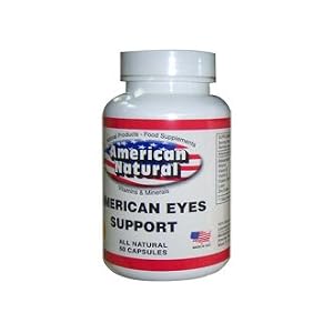American Natural Eyes Support 60 caps Bilberry Lutein Beta-Carotene by American Natural