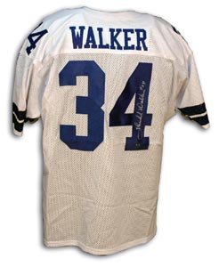 Herschel Walker Signed Dallas Cowboys White Throwback Jersey