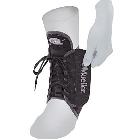 Click here to buy Mueller Adjust-to-fit Ankle Brace, Black, One Size by Mueller.