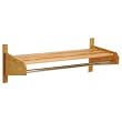 24" Coat and Hat Rack - Light Oak Finish (Light Oak) (11.5"H x 25.75"W x 15.5"D)