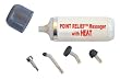 Point Relief Mini-Massager with HEAT and 4 Interchangeable Massage Heads