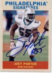 2009 Upper Deck Philadelphia Signatures #PSJP Joey Porter - Miami Dolphins (Autographed Card)(Football Cards)