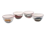 Certified International Sea Catch 6-inch Ice Cream Bowl, Set of 4 Assorted Designs