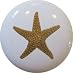 Starfish Nautical Ceramic Cabinet Drawer Pull Knob