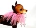 Fun Pretty Pink Party Collar with Roses for Dogs (Large)