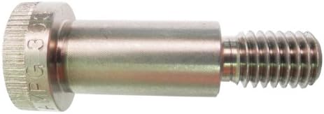 18-8 Stainless Steel Shoulder Screw, Plain Finish, Socket Head Cap, Hex Socket Drive, Standard Tolerance, Meets ASME B18.3, 3/8" Shoulder Diameter, 1/2" Shoulder Length, Partially Threaded, 1/4"-20 Threads, 3/4" Thread Length, Made in US, (Pack of 1)