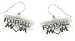 Sterling Silver Football Mom Earrings