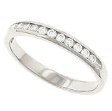 Round Channel Set Diamond Anniversary Band .20cttw