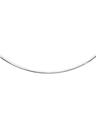 14K White Gold Chain in a Classic Omega Design (4 mm)