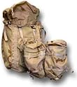 PLCE Bergen, Tri-Colour Desert, 125L, with zip-off pouches
