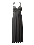 NEW SPRING MAXI DRESS SUMMER WEAR CHARCOAL SIZE 14
