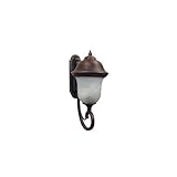 IMAGE OF Beaumont Bottom Mount Outdoor Light Fixture (Black / Alabaster) (24.5