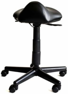 Saddle Stool, Hair Cutting Stool S116B Black Vinyl [Health and Beauty]