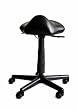 Saddle Stool, Hair Cutting Stool S116B Black Vinyl