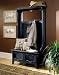 Powell Hills Of Provence "Antique Black over Terra Cotta" Hall Tree with Storage Bench 896-259
