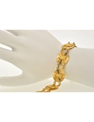 14K Yellow Gold Religious Link Bracelet