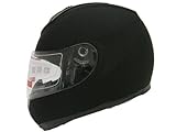 Flat Matte Black Motrocycle Full Face Street Sport Bike Helmet DOT (Medium)