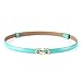 KaLeido Women's Stylish Adjustable Solid Color Skinny Waist Belt