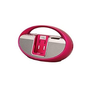 Pink Boom Box iPod Dock by 