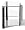3 Shelf Glass TV Stand - All Black
