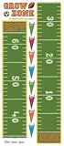 SPORTS GROWTH CHART APPLIQUES PEEL AND STICK