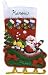 Janlynn Christmas Felt Applique Stocking Kit HOLIDAY SANTA