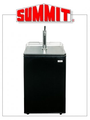 Summit : SBC500B 24 Freestanding Full Keg Beer Dispenser with Manual Defrost - Black Summit : SBC500B 24 Freestanding Full Keg Beer Dispenser with Manual Defrost - Black