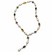 South Sea Cultured Pearl and Genuine Gemstone Necklace