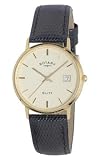 Rotary 9ct Gold Gents Strap Watch GS11476-03