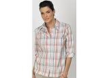 Misses Alia Moss Dobby Plaid Blouse