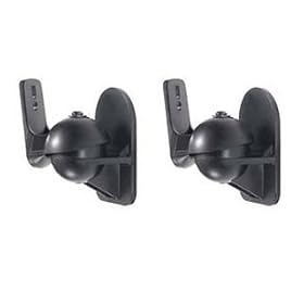 2 Pack of Black Universal Speaker Wall Mount brackets