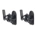 from TechSol 2 Pack of Black Universal Speaker Wall Mount brackets Model TSS1-Be2