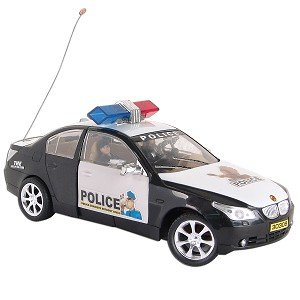 31Qs Kne1AL R/C Stretch Shrink Police Series Car w/Working Lights, Doors & Siren Sounds   40MHz