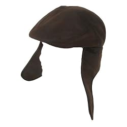 New Faux Leather Trooper Driver Ivy Earflap Cap Hat * Brown * Large / Extra Large