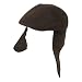 New Faux Leather Trooper Driver Ivy Earflap Cap Hat * Brown * Large / Extra Large